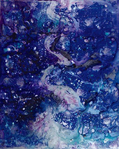 Cerulean kustlijnen door Carolyn Mary Kleefeld