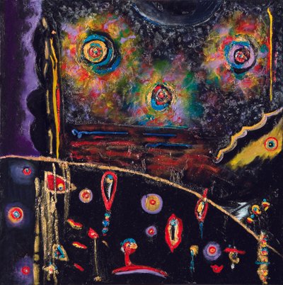 Night Seed Transmission, 2007 (acryl en olieverf op doek) door Carolyn Mary Kleefeld