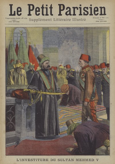 Inhuldiging van Sultan Mehmed V van het Ottomaanse Rijk door Carrey