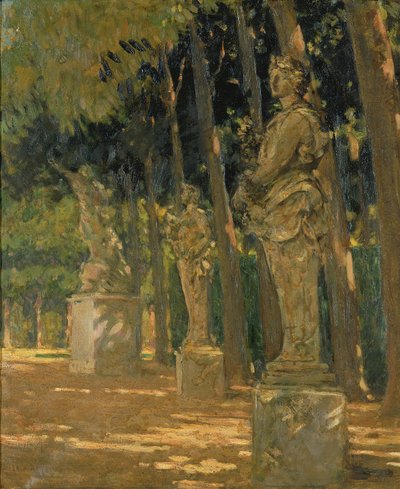 Kruispunt aan het Einde van de Tapis Vert, Versailles, 1913 door Carroll Beckwith