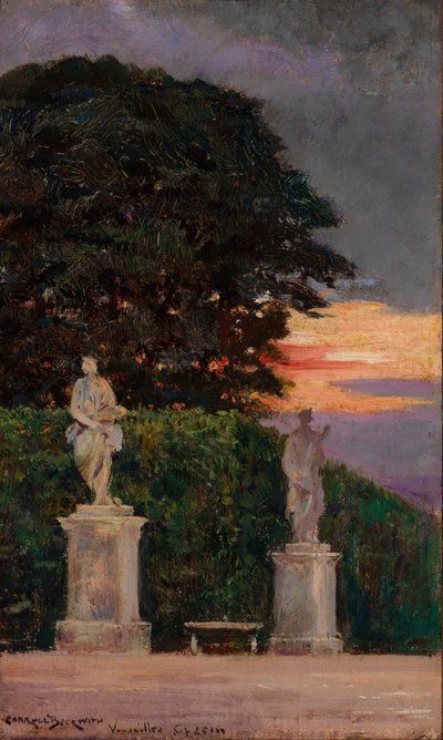 Hoek van het terras, Versailles door Carroll Beckwith