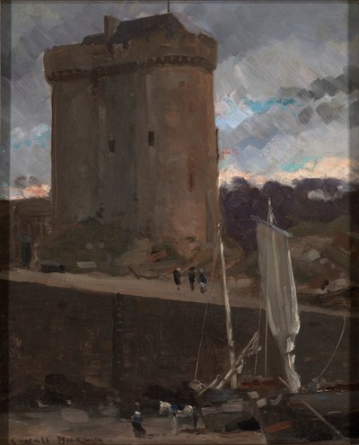 La Tour de Solidor in St. Severin, Normandië door Carroll Beckwith