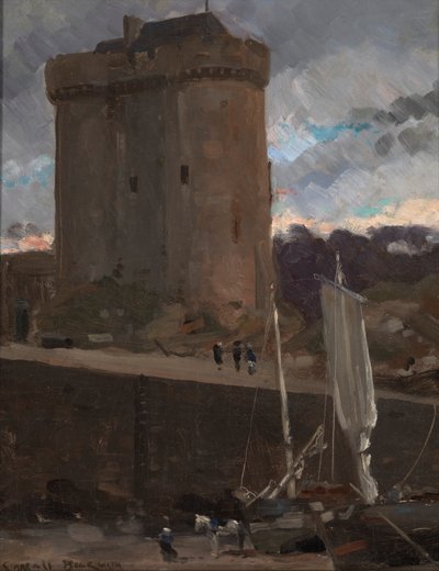 La Tour de Solidor in St. Severin, Normandië door Carroll Beckwith