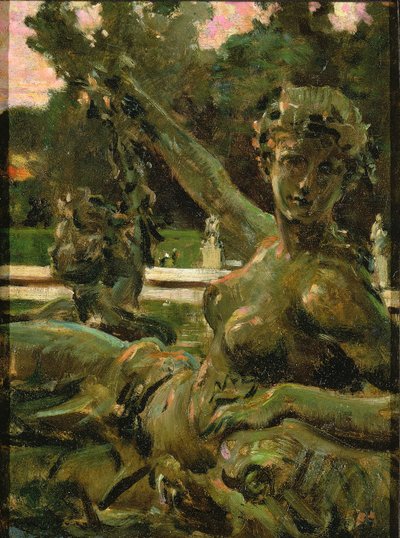 Nimf en Cupido, 1913 door Carroll Beckwith