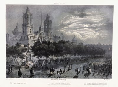 De kettingen bij maanlicht, ca. 1855-6 door Casimiro Castro