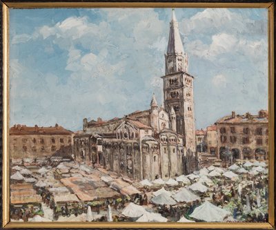 Piazza Grande in Modena door Casimiro Jodi