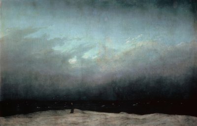 De monnik aan zee door Caspar David Friedrich