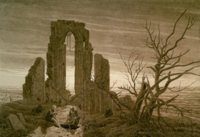 De winter door Caspar David Friedrich