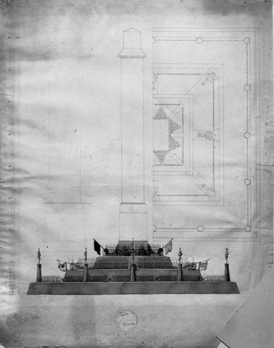 Ontwerp voor een oorlogsmonument door Caspar David Friedrich