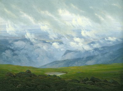 Drijvende wolken door Caspar David Friedrich