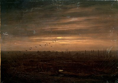 Visnetten, eind 18e of 19e eeuw door Caspar David Friedrich