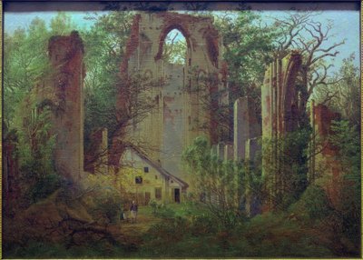 Kloosterruïne Eldena bij Greifswald door Caspar David Friedrich