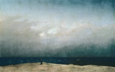 Monnik bij de zee door Caspar David Friedrich