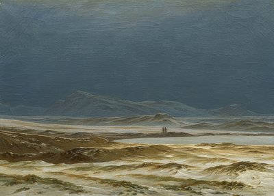 Noords landschap in de lente. Circa 1825 door Caspar David Friedrich
