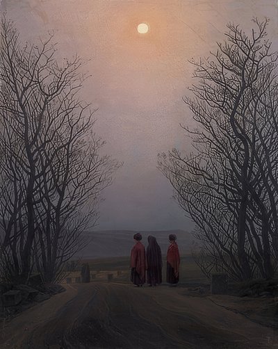 Paasmorgen. Rond 1828-35 door Caspar David Friedrich