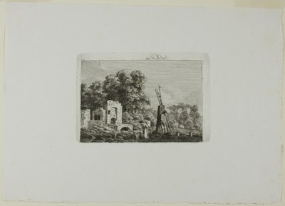 Plaats van een brand door Caspar David Friedrich