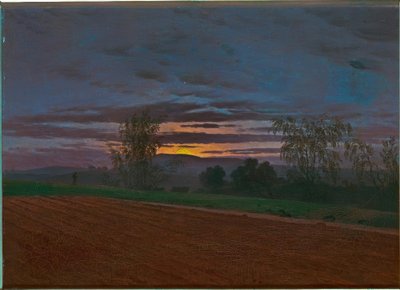 Stoppelveld door Caspar David Friedrich