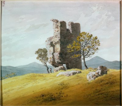 Torenruïne door Caspar David Friedrich