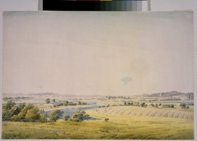 Uitzicht over Putbus door Caspar David Friedrich