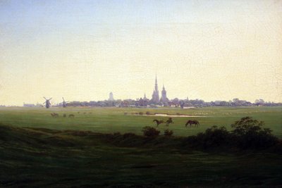 Weiden bij Greifswald door Caspar David Friedrich