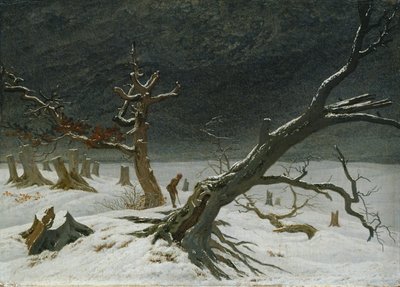 Winterlandschap door Caspar David Friedrich