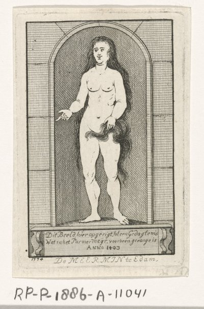 Nis met het standbeeld van een zeemeermin door Caspar Jacobsz. Philips
