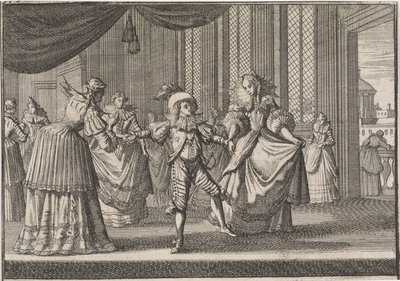 Opvoeding van Balthazar Karel, de oudste zoon van koning Filips IV, 1642 door Caspar Luyken (attributed to)