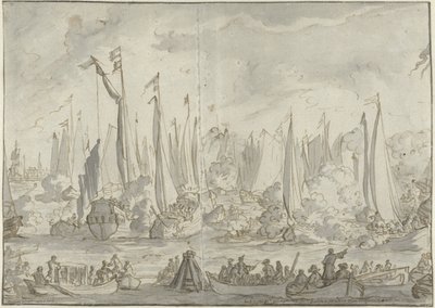 Spiegelgevecht ter ere van het bezoek van het Groot Moskovisch Gezantschap door Caspar Luyken