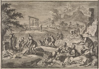 De hongersnood in Duitsland door Caspar Luyken