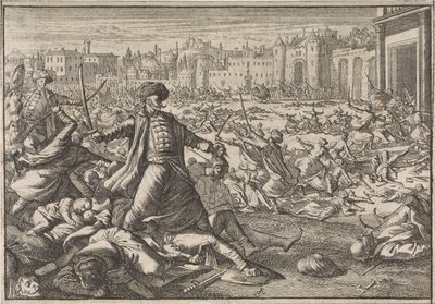 Verovering van Bagdad door de Turken, 1638 door Caspar Luyken