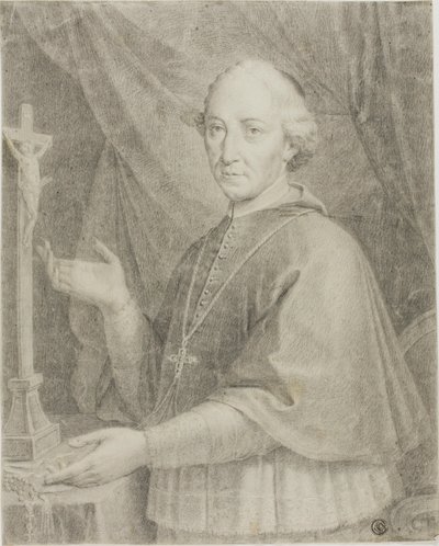 Portret van kerkelijke door Caspar Netscher