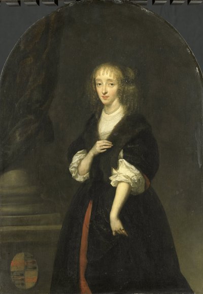 Portret van Jacoba Bicker (1640-95), vrouw van Pieter de Graeff door Caspar Netscher