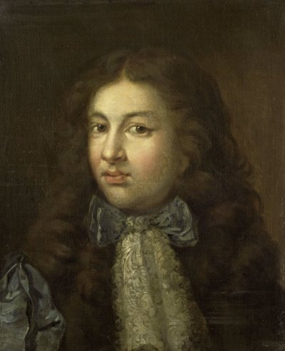 Portret van Thedoor Netscher (1661-1728), de oudste zoon van de kunstenaar door Caspar Netscher