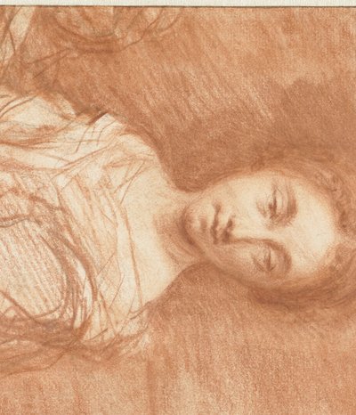 Portret van een onbekende jonge vrouw, ten halven lijve door Caspar Netscher