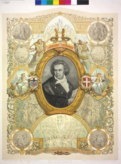 Ludwig van Beethoven door Casper Johann Nepomuk Scheuren