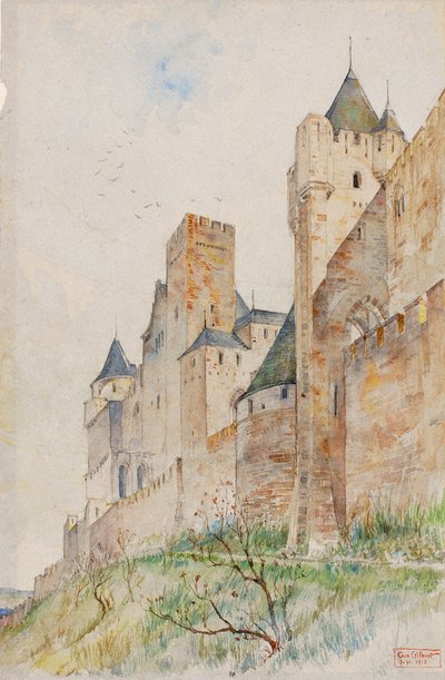 Kantelen van Carcassonne, Frankrijk door Cass Gilbert
