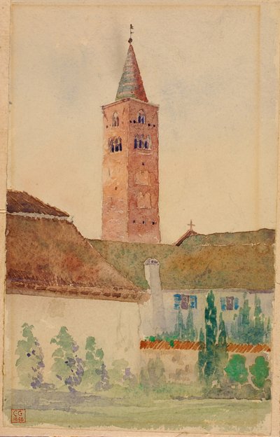 Kerktoren, Italië door Cass Gilbert