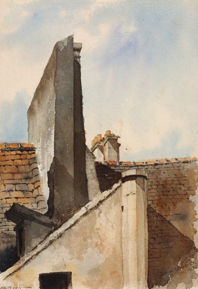 Latijns Kwartier, Parijs, 1880 door Cass Gilbert