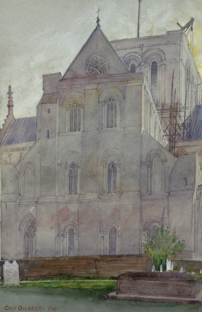 Noordtransept, kathedraal van Winchester, Engeland door Cass Gilbert