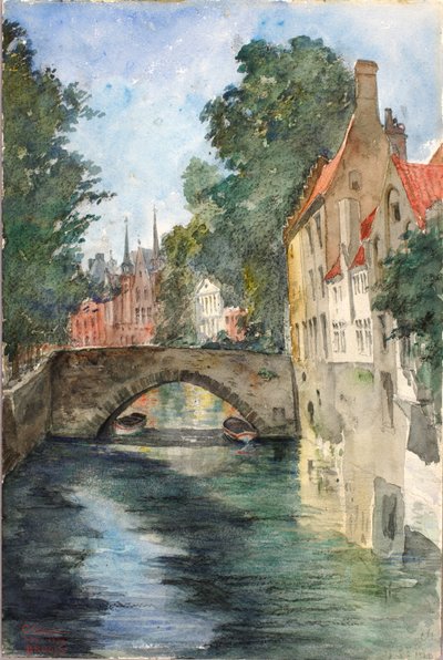 Aan het kanaal, Brugge door Cass Gilbert