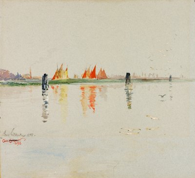 De lagune, Venetië door Cass Gilbert