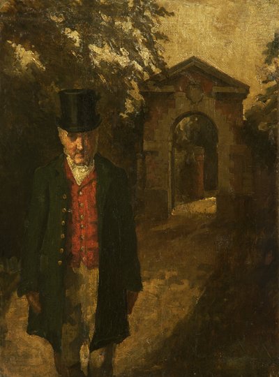 Paul, de Portier van Tabley Hall (James Hall, Portier van Tabley voor 40 Jaar) door Catherine Barbara Southeby