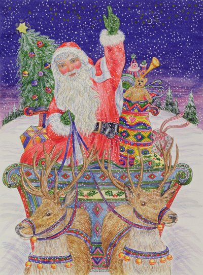 Kerstman Vertrekt op Kerstavond door Catherine Bradbury