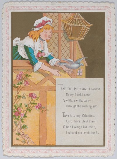 Valentine, 1874 door Catherine Greenaway