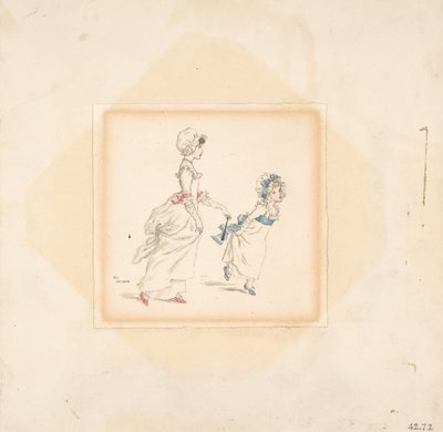 Vrouw en Kind, 1883 door Catherine Greenaway
