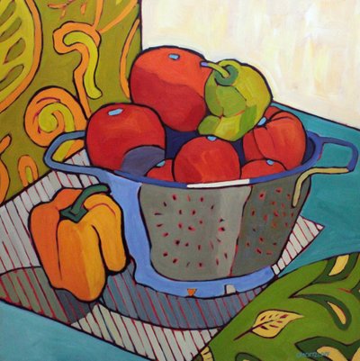 Hartige Groente Mozaïek II, 2023 door Catherine J Martzloff