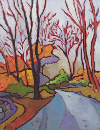 Wandeling in het bos, 2019 door Catherine J Martzloff