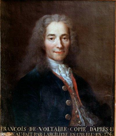 Portret van Voltaire door Catherine Lusurier