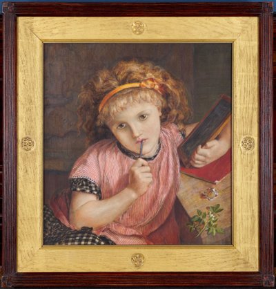 Een diep probleem: 9 en 6 maken door Catherine Nee Madox Brown Hueffer