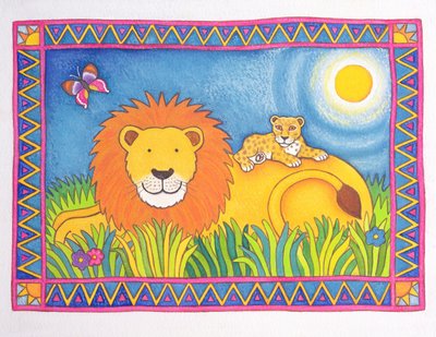 Leeuw in de Zon, 1997 door Cathy Baxter